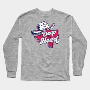 Deep in the Heart of Texas // Vintage Texas Cartoon Long Sleeve T-Shirt